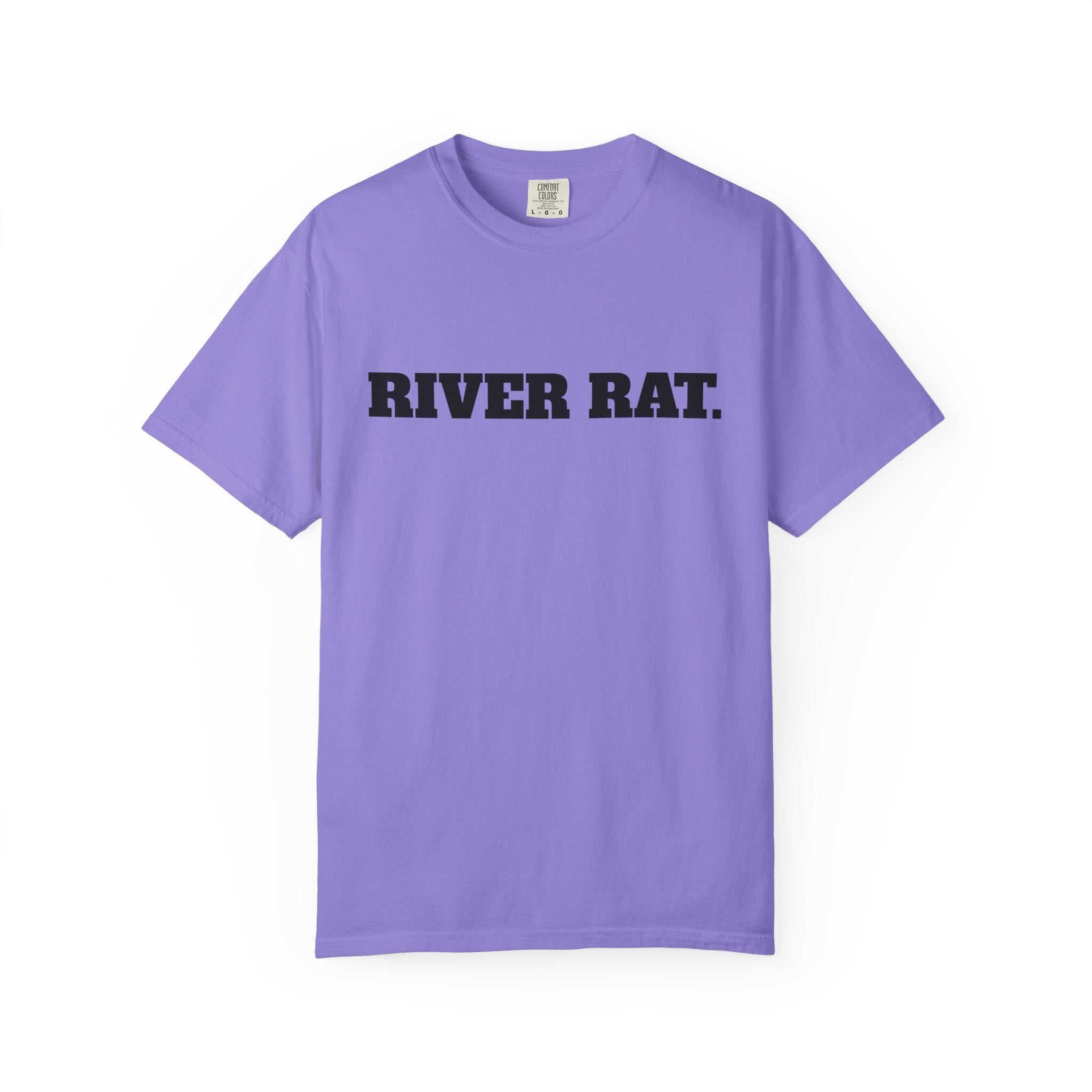 River Rat T-shirt | Fishing Sunset Graphic, Outdoor River Life