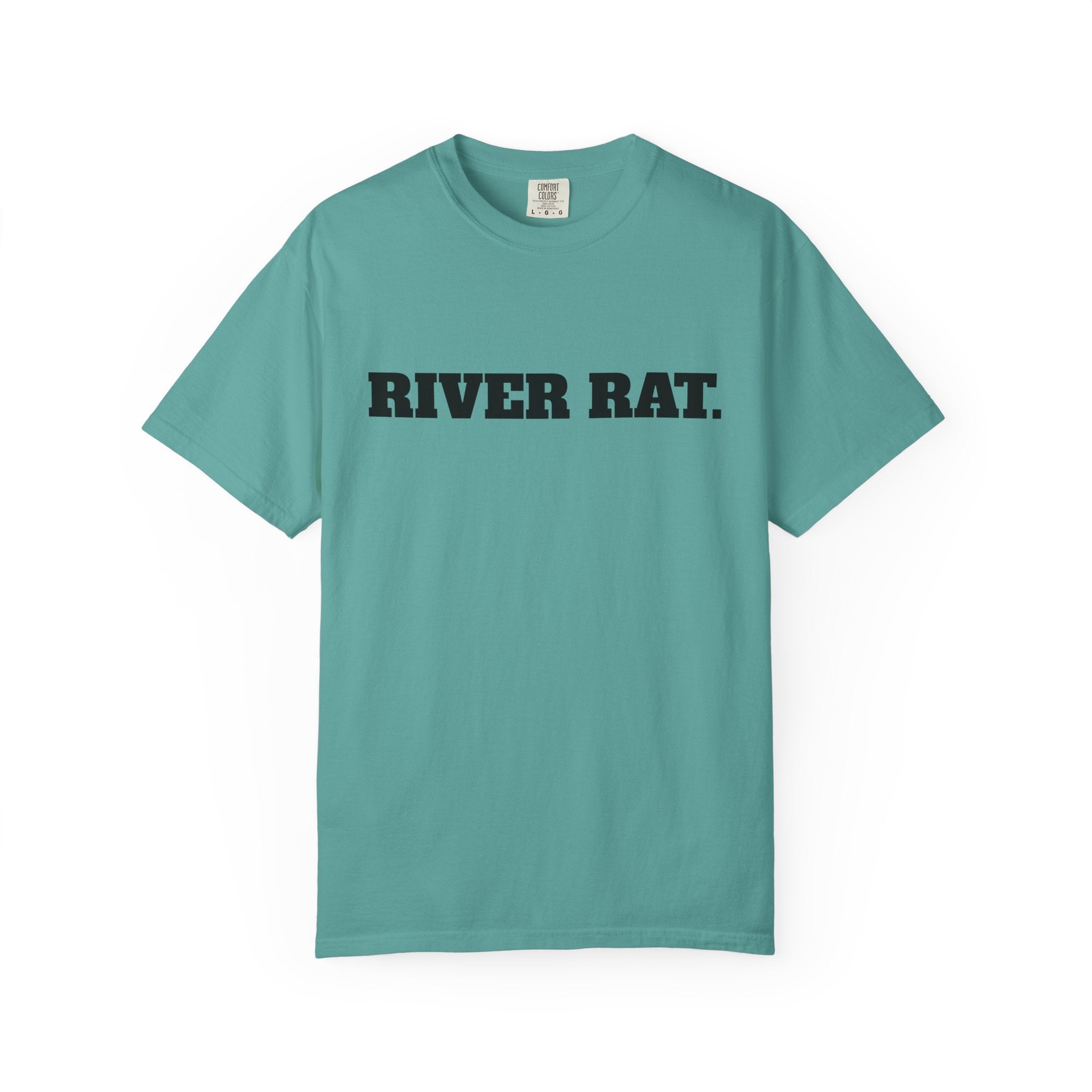 River Rat T-shirt | Fishing Sunset Graphic, Outdoor River Life