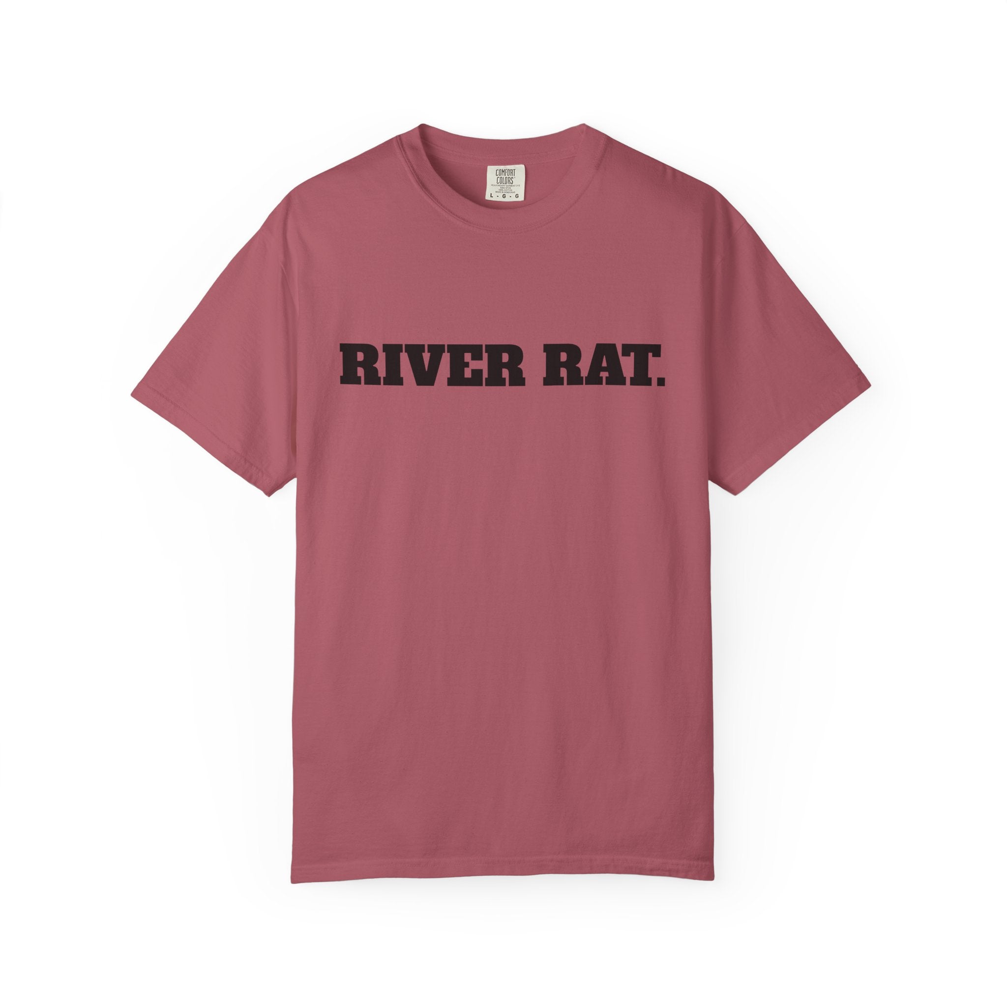 River Rat T-shirt | Fishing Sunset Graphic, Outdoor River Life