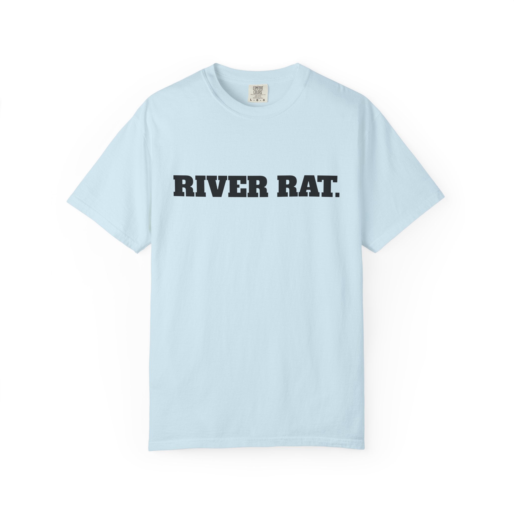 River Rat T-shirt | Fishing Sunset Graphic, Outdoor River Life