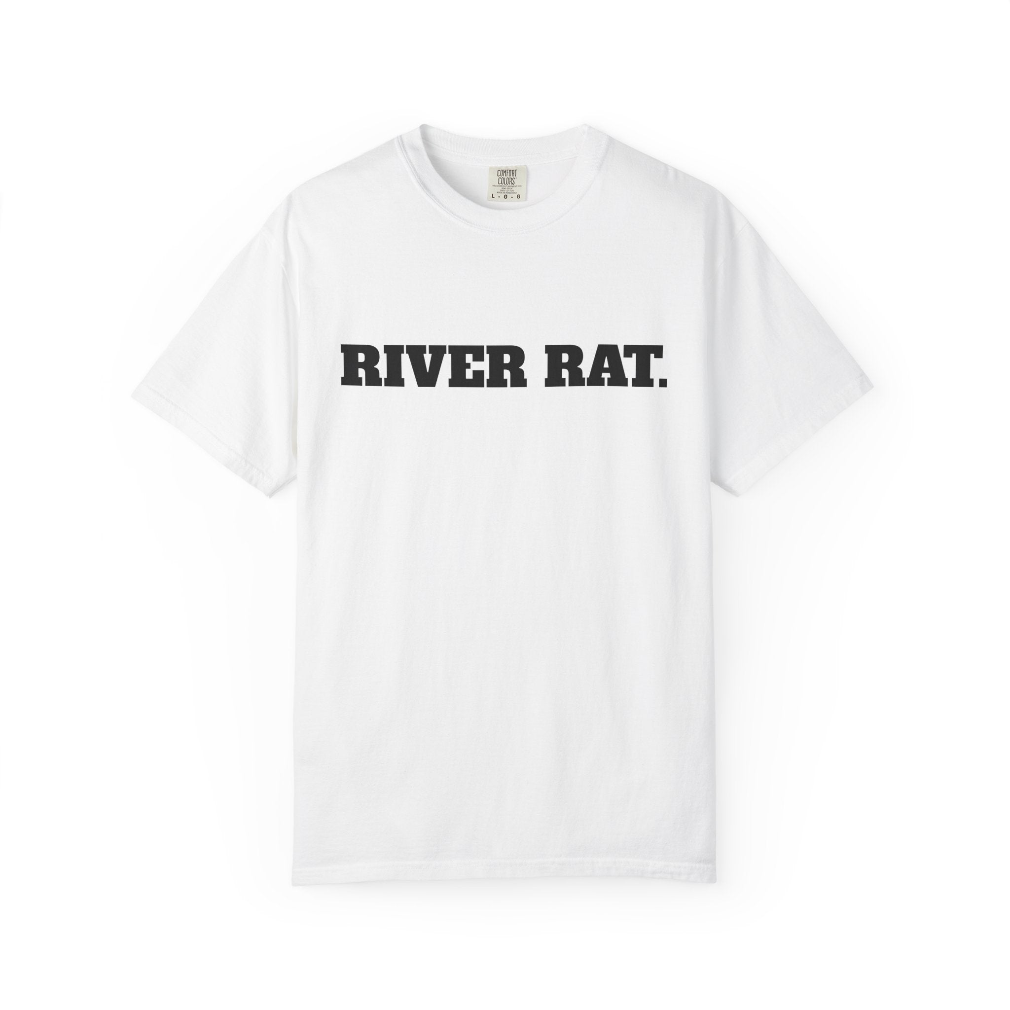 River Rat T-shirt | Fishing Sunset Graphic, Outdoor River Life