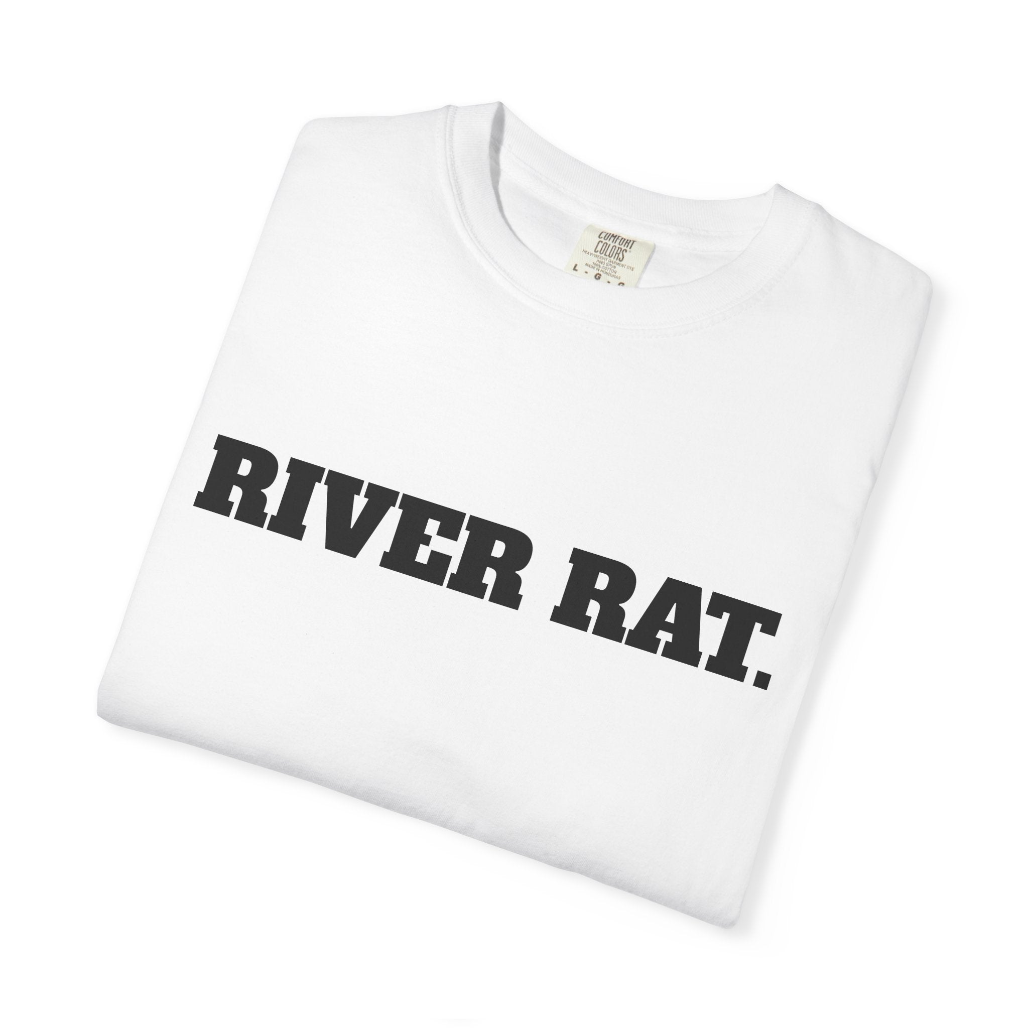 River Rat T-shirt | Fishing Sunset Graphic, Outdoor River Life