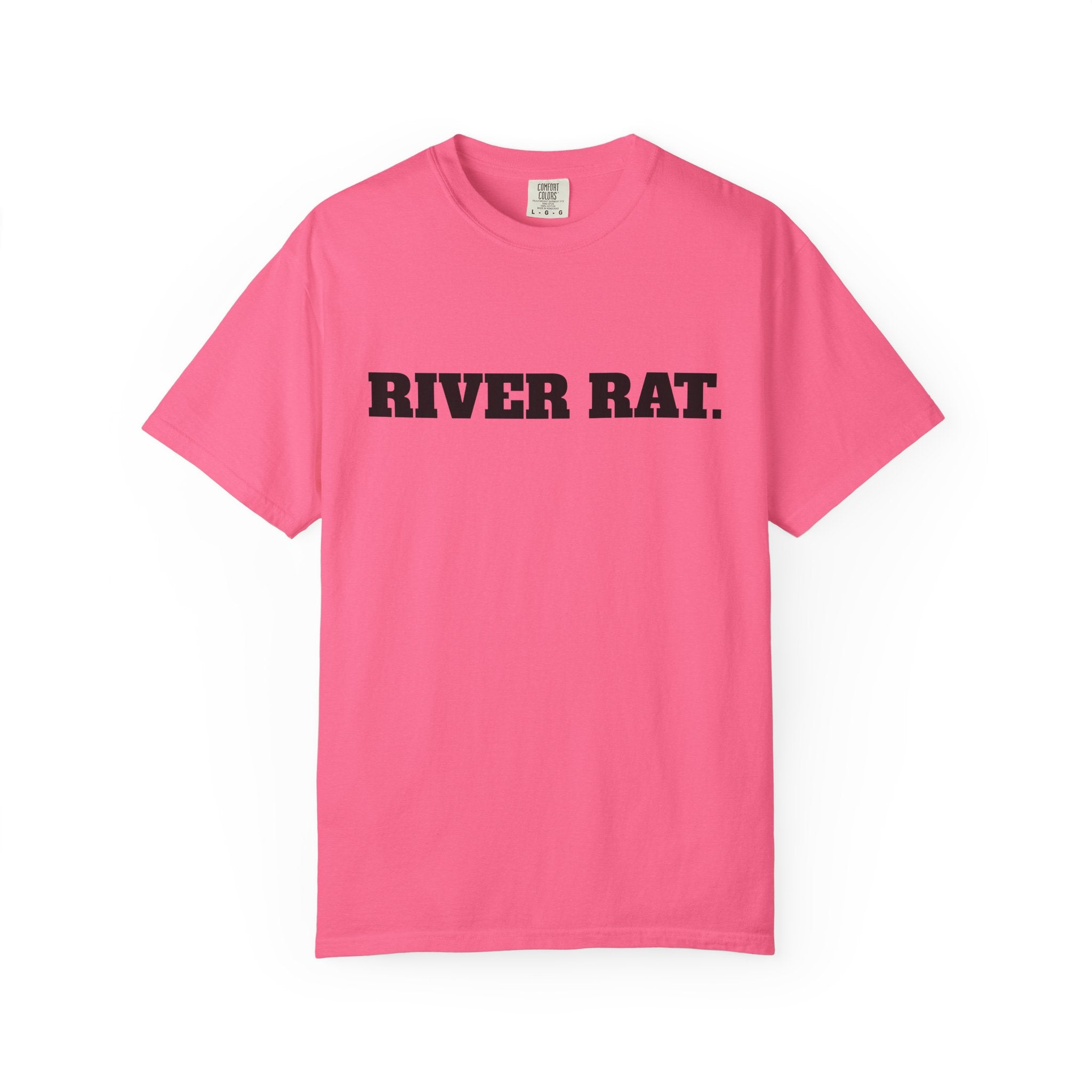 River Rat T-shirt | Fishing Sunset Graphic, Outdoor River Life